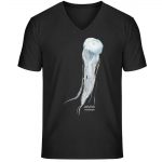 Jelly Fish – Unisex Bio V T-Shirt – black