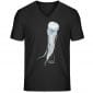 Jelly Fish - Unisex Bio V T-Shirt - black