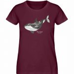 Killer Whale – Damen Premium Bio T-Shirt – burgundy