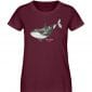Killer Whale - Damen Premium Bio T-Shirt - burgundy