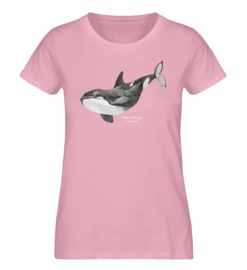 Killer Whale - Damen Premium Bio T-Shirt - cotton pink