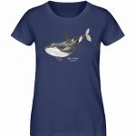 Killer Whale – Damen Premium Bio T-Shirt – french navy