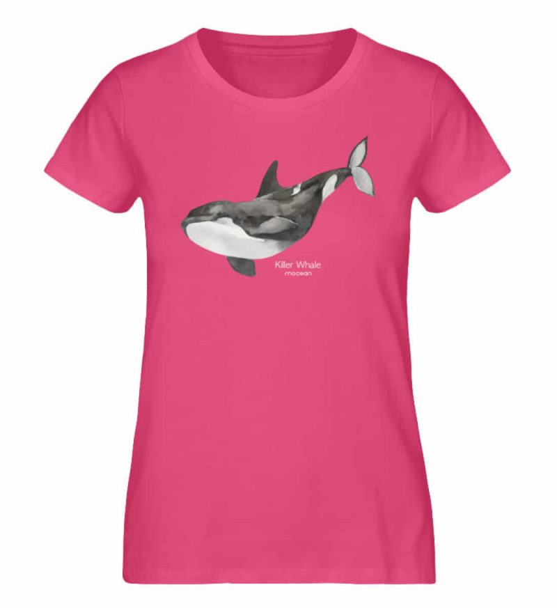 Killer Whale - Damen Premium Bio T-Shirt - pink punch