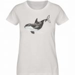 Killer Whale – Damen Premium Bio T-Shirt – vintage white