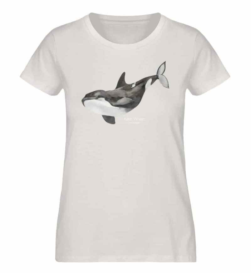 Killer Whale - Damen Premium Bio T-Shirt - vintage white