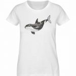 Killer Whale – Damen Premium Bio T-Shirt – white