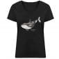 Killer Whale - Damen Bio V T-Shirt - black