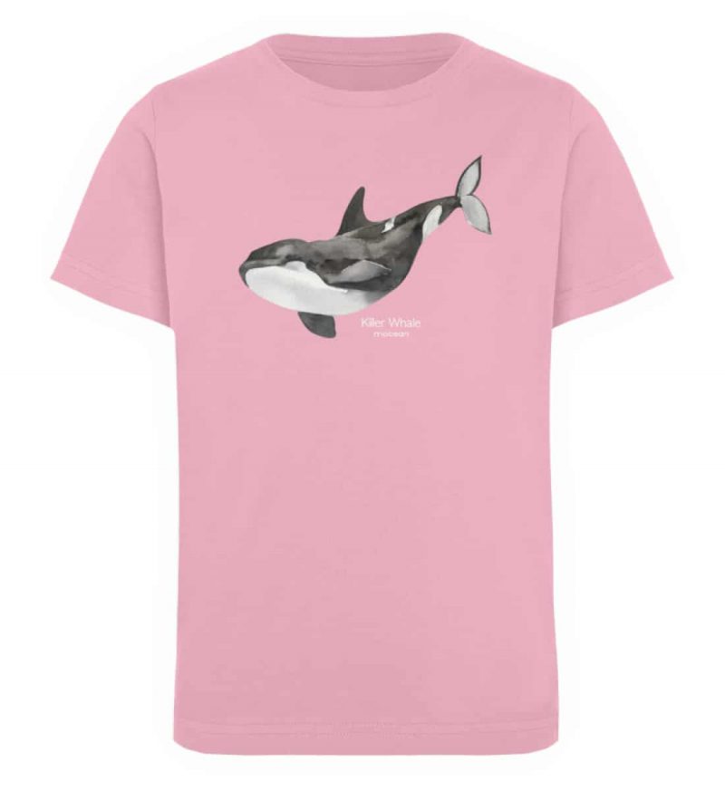 Killer Whale - Kinder Organic T-Shirt - cotton pink
