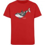 Killer Whale – Kinder Organic T-Shirt – red