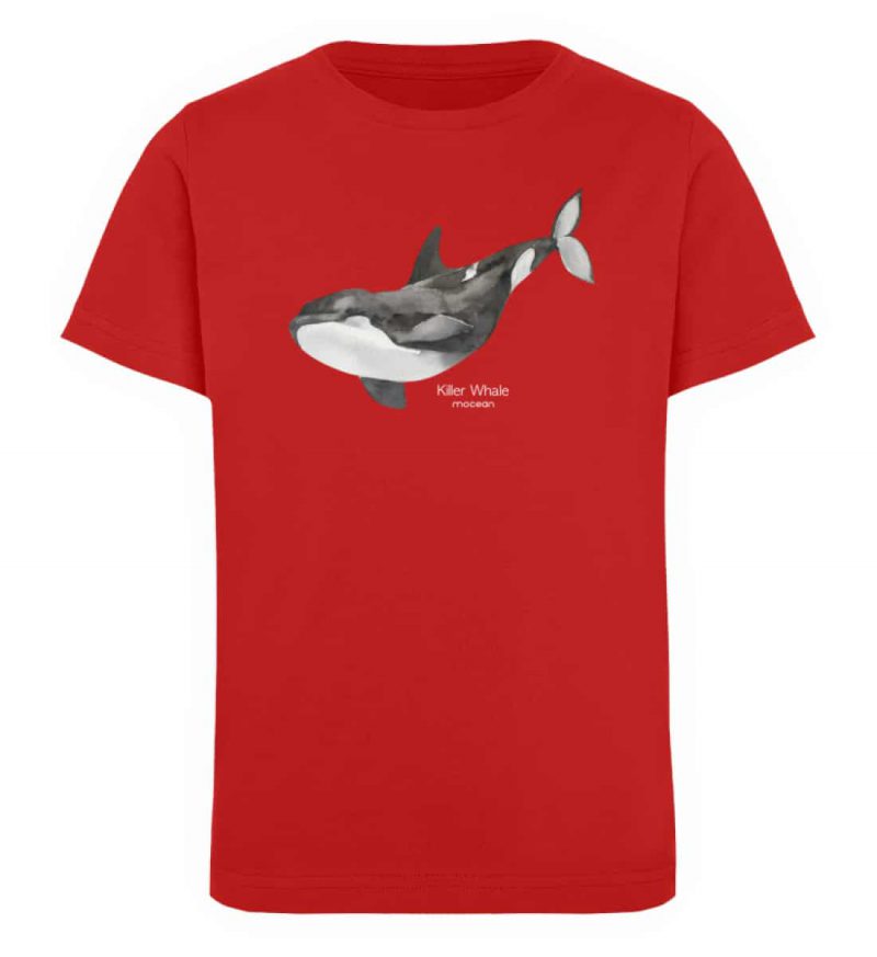 Killer Whale - Kinder Organic T-Shirt - red