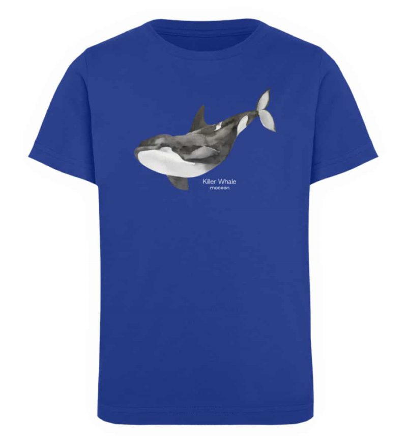 Killer Whale - Kinder Organic T-Shirt - royal blue