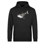 Killer Whale – Light Unisex Bio Hoodie – black