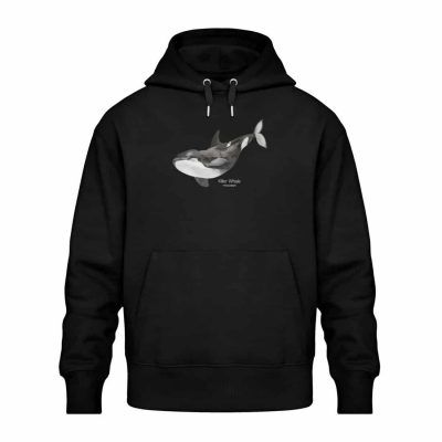 Killer Whale - Relaxed Bio Hoodie - black