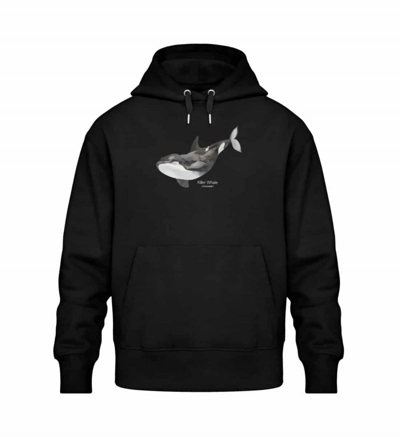 Killer Whale - Relaxed Bio Hoodie - black