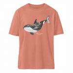 Killer Whale – Relaxed Bio T-Shirt – rose clay