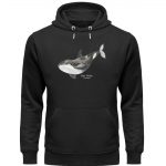 Killer Whale – Premium Unisex Bio Hoodie – black