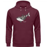Killer Whale – Premium Unisex Bio Hoodie – heathergrey