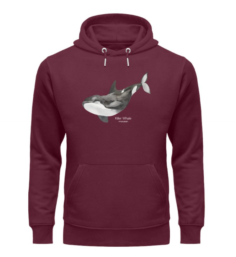Killer Whale - Premium Unisex Bio Hoodie - burgundy