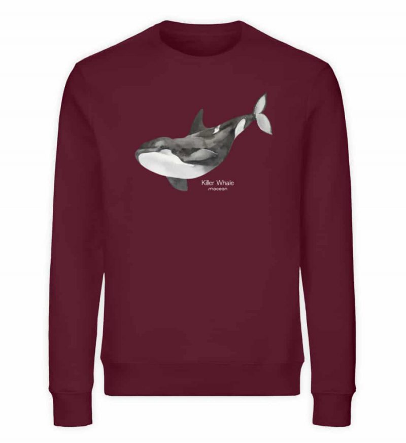 Killer Whale - Unisex Bio Sweater - burgundy