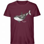 Killer Whale – Unisex Bio T-Shirt – burgundy