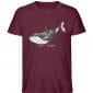 Killer Whale - Unisex Bio T-Shirt - burgundy