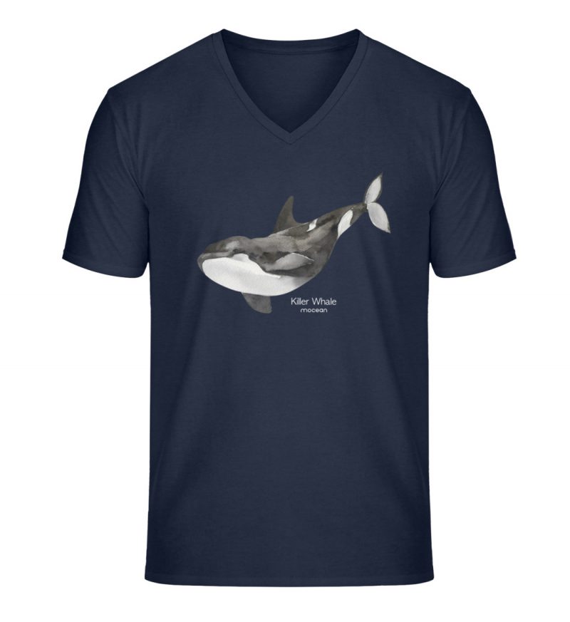 Killer Whale - Unisex Bio V T-Shirt - french navy
