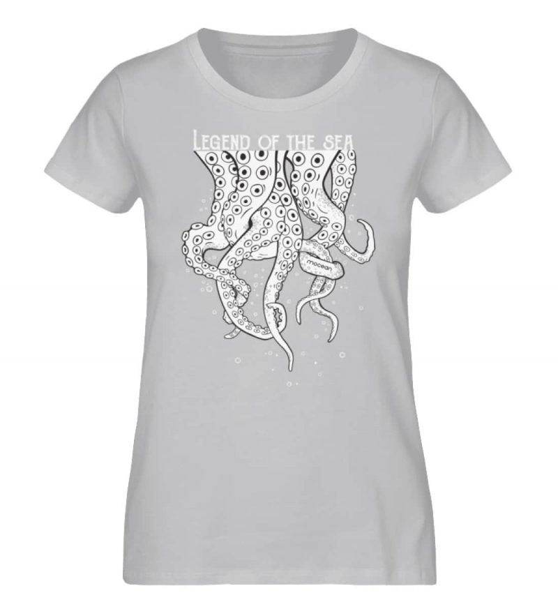 Legend of the Sea - Damen Premium Bio T-Shirt - heathergrey