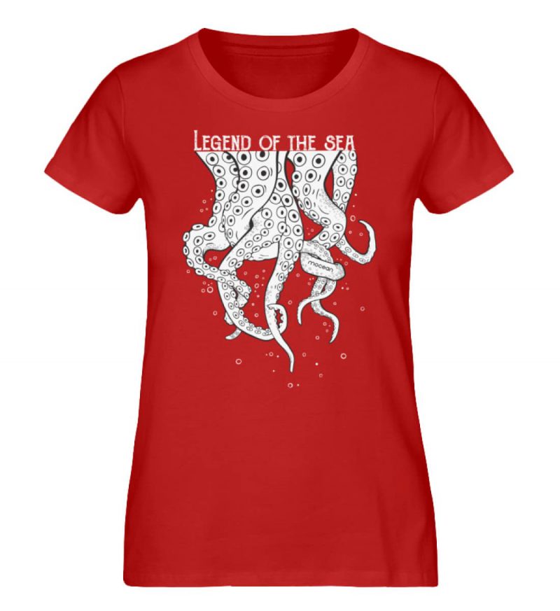 Legend of the Sea - Damen Premium Bio T-Shirt - red