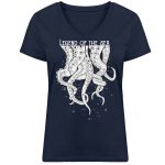 Legend of the Sea – Damen Bio V T-Shirt – french navy