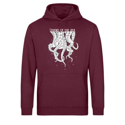 Legend of the Sea - Light Unisex Bio Hoodie - burgundy