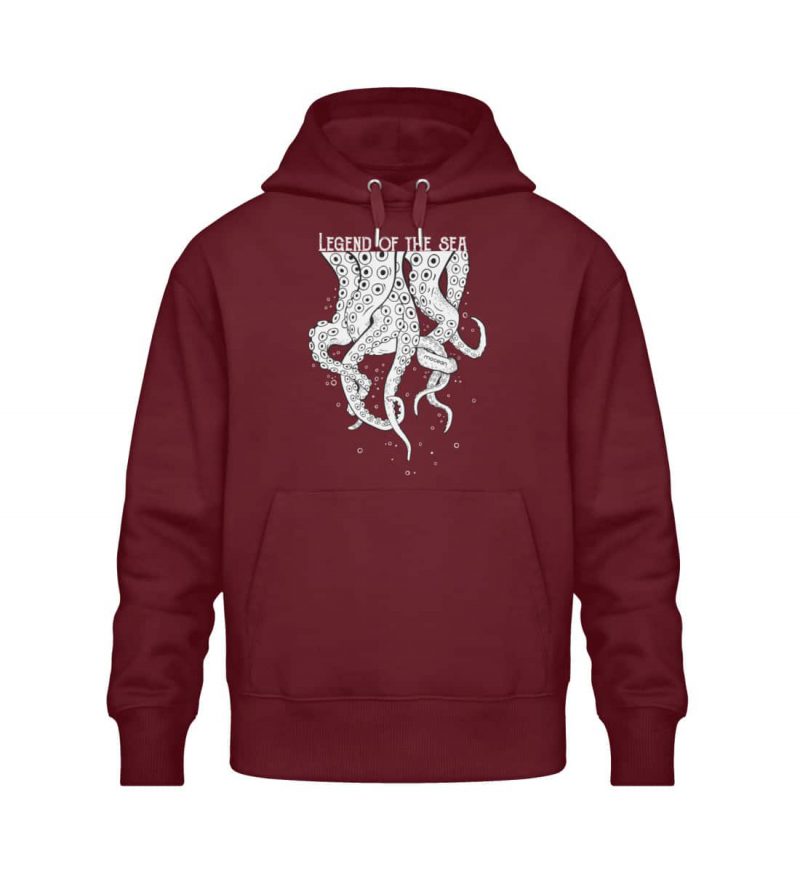 Legend of the Sea - Relaxed Bio Hoodie - burgundy