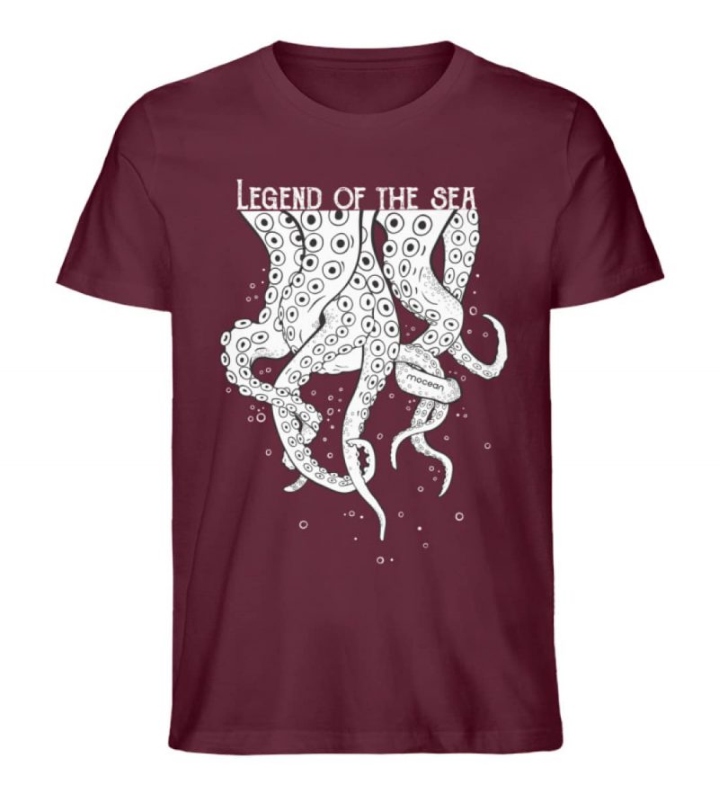 Legend of the Sea - Unisex Bio T-Shirt - burgundy