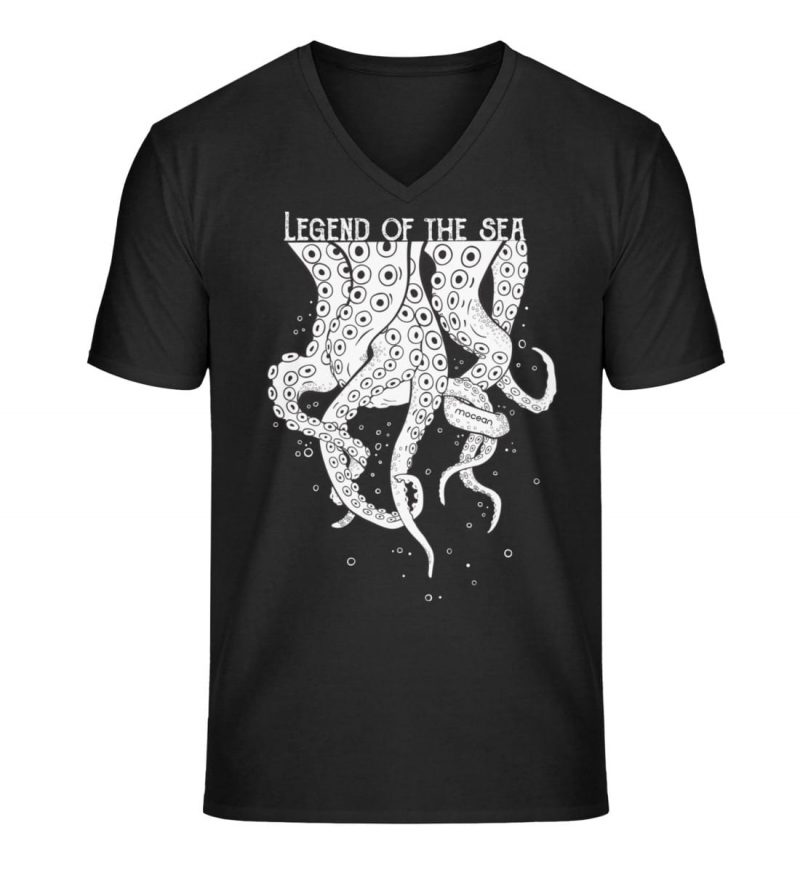 Legend of the Sea - Unisex Bio V T-Shirt - black