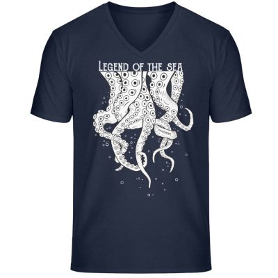 Legend of the Sea - Unisex Bio V T-Shirt - french navy