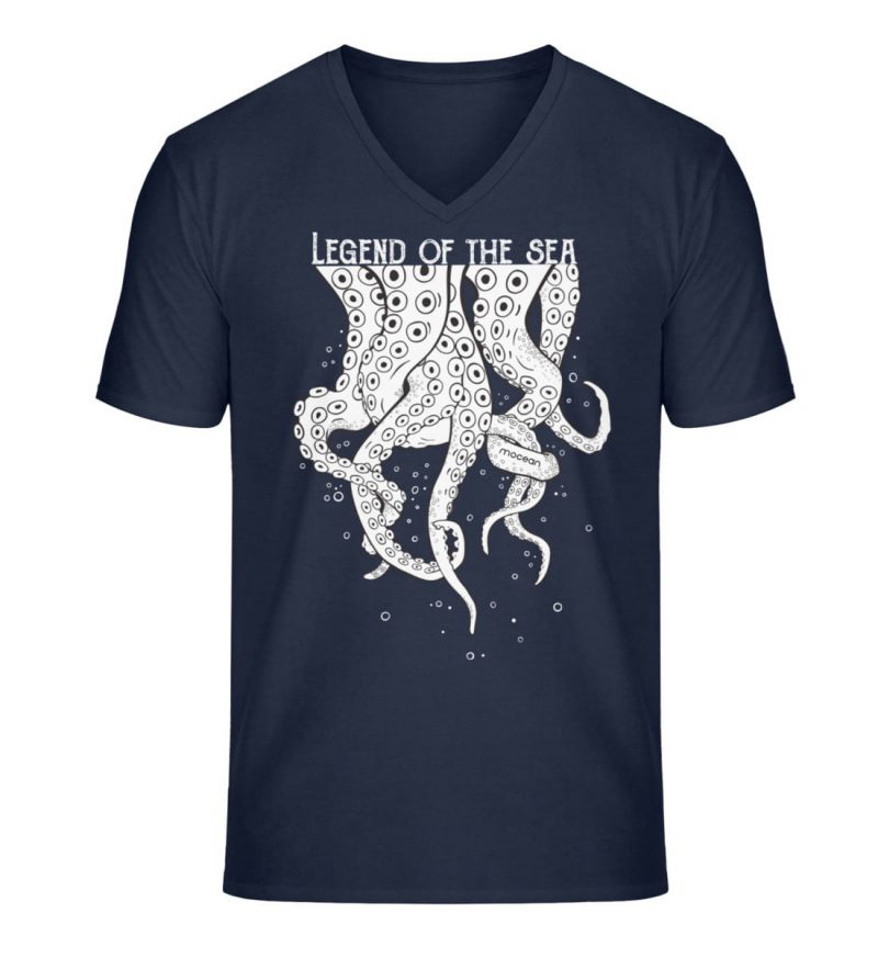 Legend of the Sea - Unisex Bio V T-Shirt - french navy