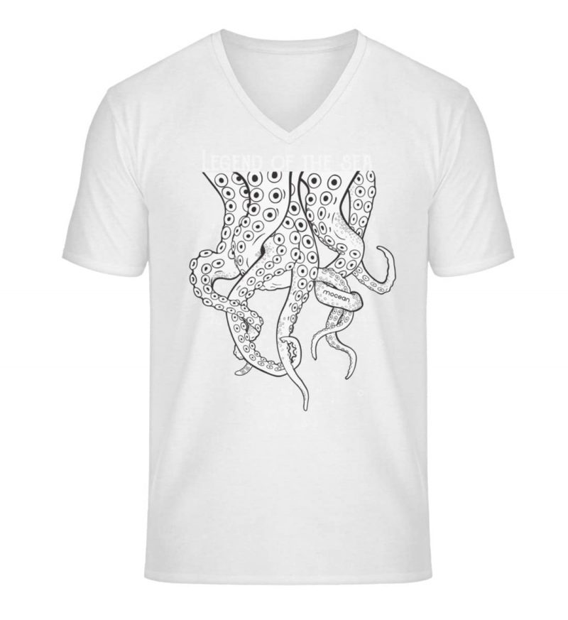 Legend of the Sea - Unisex Bio V T-Shirt - white