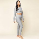 Long Sleeve Activewear recycled silvergrey