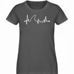 Love Shark – Damen Premium Bio T-Shirt – anthracite