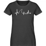 Love Shark – Damen Premium Bio T-Shirt – dark heather grey