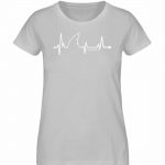 Love Shark – Damen Premium Bio T-Shirt – heather grey
