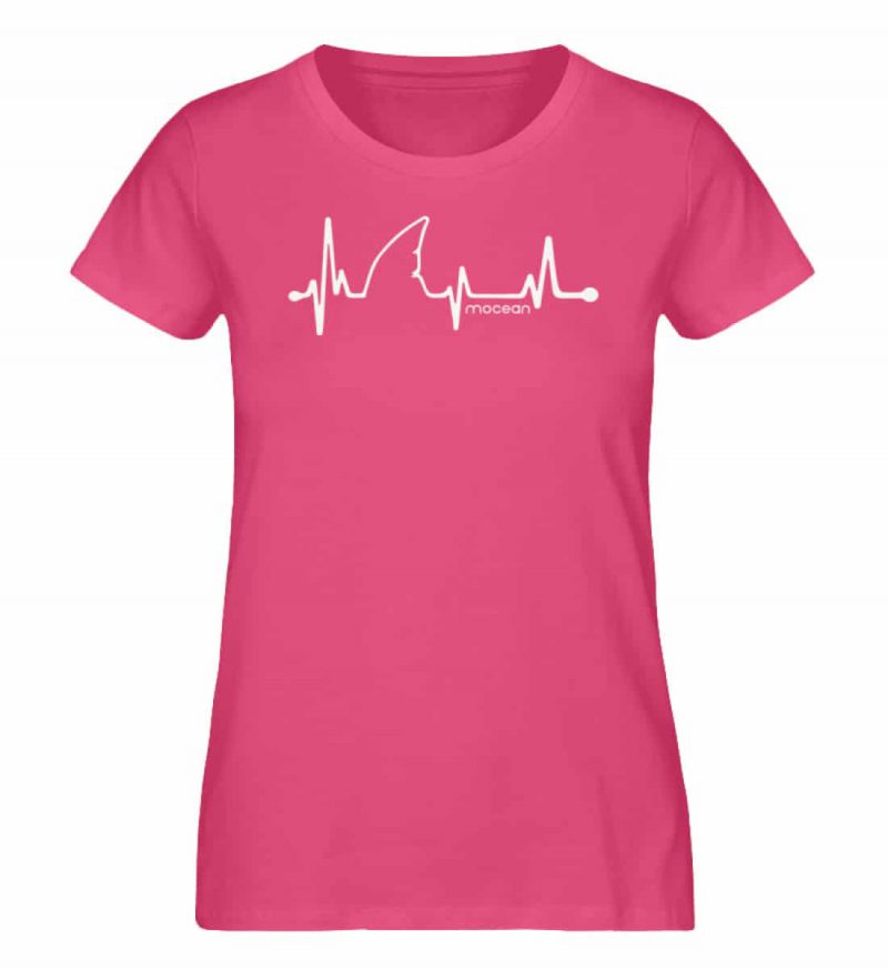 Love Shark - Damen Premium Bio T-Shirt - pink punch