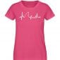 Love Shark - Damen Premium Bio T-Shirt - pink punch