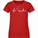 Love Shark – Damen Premium Bio T-Shirt – red