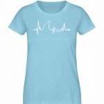 Love Shark – Damen Premium Bio T-Shirt – sky blue