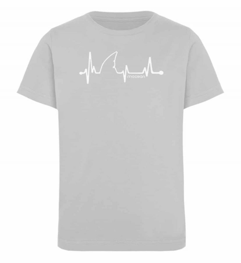 Love Shark - Kinder Organic T-Shirt - heather grey