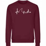 Love Shark – Unisex Bio Sweater – burgundy