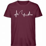 Love Shark – Unisex Bio T-Shirt – burgundy
