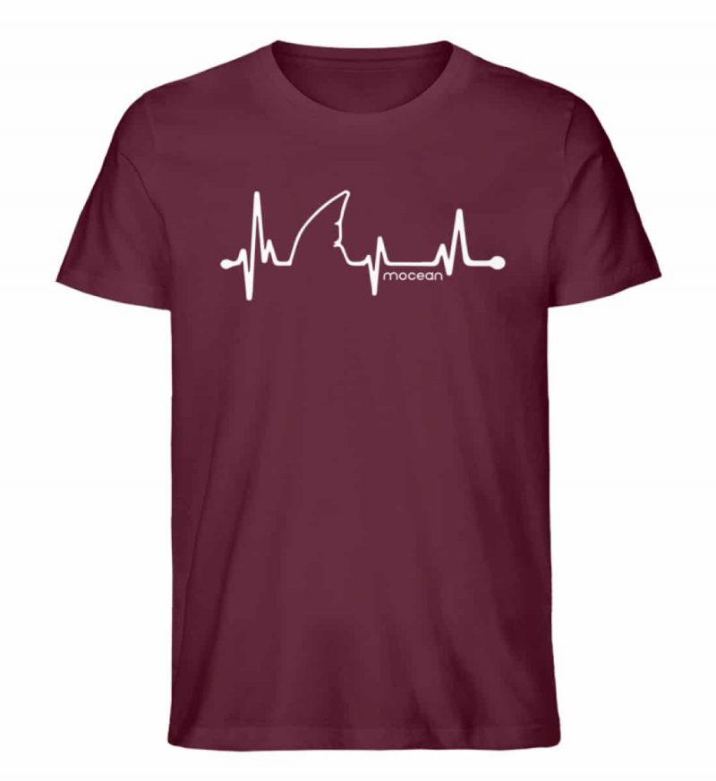 Love Shark - Unisex Bio T-Shirt - burgundy