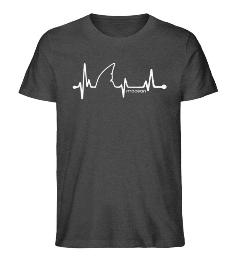 Love Shark - Unisex Bio T-Shirt - dark heather grey