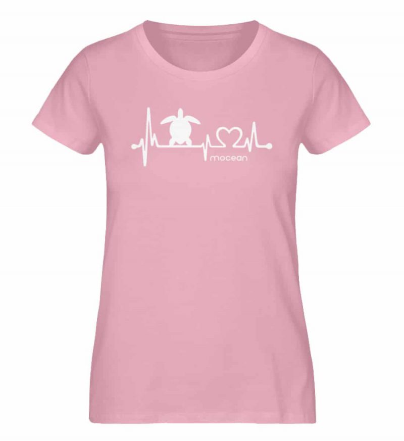 Love Turtle - Damen Premium Bio T-Shirt - cotton pink